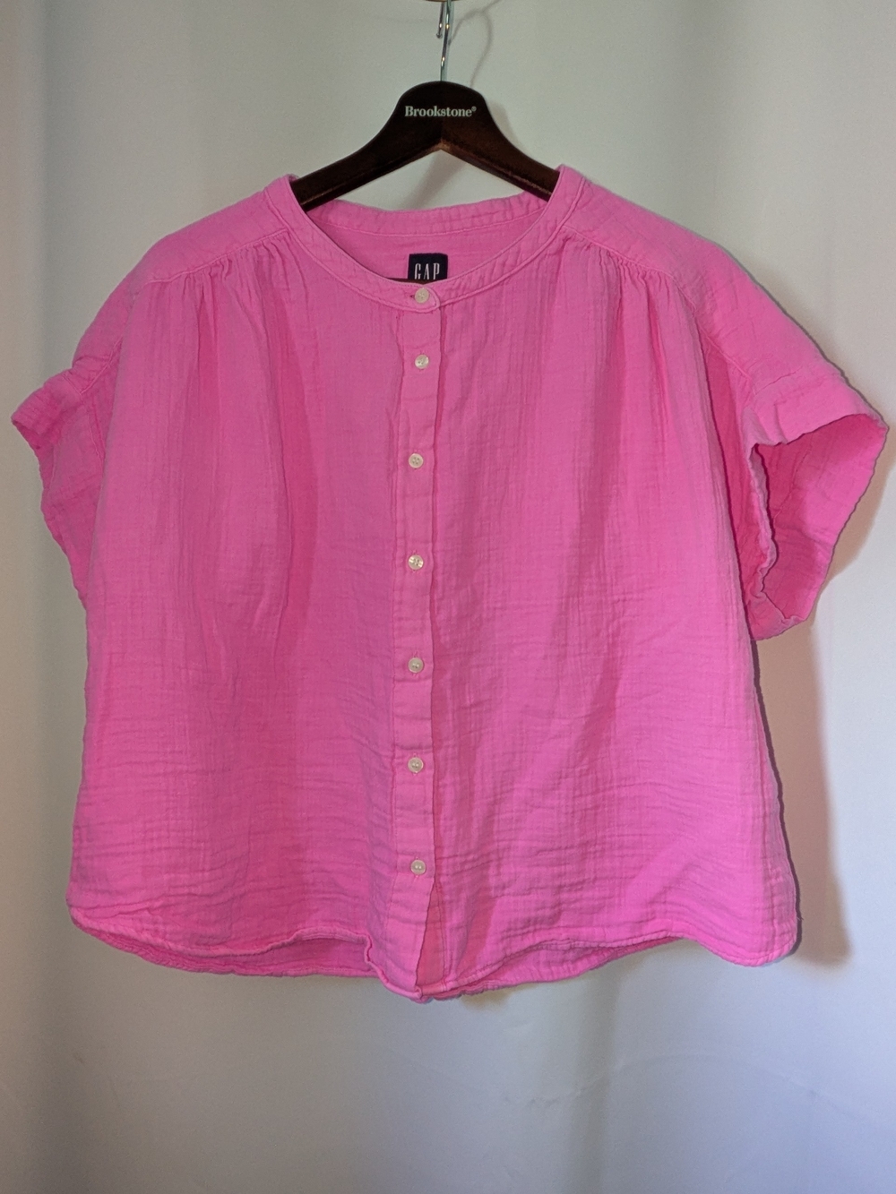 GAP Cotton Gauze Dolman Shirt - Picture 2 of 5